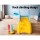 Keezi 5-in-1 Kids Slide Set with Basketball Hoop, Baseball Bat, Rock Climbing & Football Goal, 120cm, Blue/Yellow