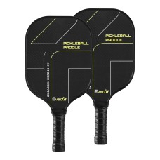 Everfit 2PCS Carbon Fibre Pickleball Paddles Set with Honeycomb Core, 40cm Lightweight Rackets, Ergo Grip & Carry Bags