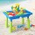 Keezi Kids Sand & Water Table with Windmill & Shovel – Multicolour, 57x39x56cm, Non-Toxic, EN71 Certified, 3+