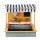 Keezi Kids 110cm Wooden Sandpit with Adjustable Canopy UV Resistant Cover Sand Funnel Sinks EN71 Certified