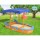 Keezi Kids Wooden Boat Sandpit with Canopy & Bench Seat, Firwood Construction, 150cm, Includes Steering Wheel & Stickers