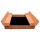 Keezi Kids Wooden Sandpit Sandbox - 90cm, Foldable Seats, Safe Firwood, Outdoor Play, Durable & Easy Assembly
