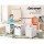 Keezi 3PCS Kids Table and Chairs Set with Storage Box, Eco-Friendly MDF, 75x48cm, White - Safe, Stylish, and Durable