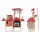 Keezi Kids Kitchen Pretend Play Set - 46pc Cooking Accessories, Sound & Light Effects, Real Water Faucet, 52x24x70cm