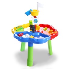 Keezi Kids Sand & Water Table Play Set - EN71 Certified, Non-Toxic, 53x53x72cm, Lightweight, Eco-Friendly, Ages 3+