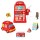 Keezi Kids Gas Station Pretend Playset - Durable Plastic, Interactive Sounds, Credit Card Machine, Ages 3+, 13x7x23cm