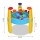 Keezi Kids Sand & Water Table Play Set - EN71 Certified, Non-Toxic, 26-Piece Outdoor Fun with Adjustable Umbrella