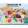 Keezi Wooden Kids Kitchen Play Set - 29-Piece Pretend Cooking Toys with Magnetic Food, Utensils, Lead-Free Safe Paint