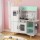 Keezi Kids Wooden Pretend Kitchen Play Set - 85CM Green, Solid Wood & MDF, Safe Non-Toxic Finish, Includes Accessories
