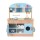 Keezi Kids Wooden Kitchen Play Set - 80CM Blue | Sturdy MDF & Solid Wood, Non-Toxic, Interactive, Includes Accessories