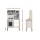 Keezi Kids Wooden Kitchen Play Set - 60x30x88cm, Black & White, Realistic Appliances, Safe & Durable, Ages 3+
