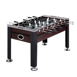5FT Soccer Foosball Table Game Set for Adults and Kids, MDF Board, Sturdy Legs, 2 Balls, Indoor Party Fun