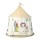 Keezi Kids Play Tent Playhouse Castle with Window Flag Carry Bag Multicolour 121 x 100 x 133 cm for 3-6 years