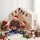 Keezi Kids Play Tent with Star Lights Flag Banner Indoor Playhouse 144cm x 95cm x 130cm for 3–4 Children