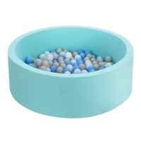 Keezi Kids Ball Pit 90x30cm Ocean Foam Play Pool - Safe, Non-Toxic, Easy-Clean Design with 200 Smooth Balls, Ages 3-8