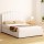 Artiss Bed Frame Double Size, Boucle Fabric, Beige, 200x144x120cm, Gas Lift Storage, Padded Headboard, Pine Wood