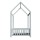 Artiss Wooden Kids Bed Frame, Pine Wood, Light Grey, 198x100x172cm, House Shape, Safe & Sturdy Design, Easy Clean