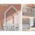 Artiss Wooden Kids Bed Frame, Pine Wood, Light Grey, 198x100x172cm, House Shape, Safe & Sturdy Design, Easy Clean