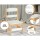 Keezi 2PCS Kids Table and Chairs Set - MDF & Pine, White, 101x45.5x123cm, Storage Drawer, Easy-Clean, Ages 3