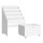 Keezi 4-Tier Kids Bookshelf Storage Organiser with Chalkboard Labels, Removable Box, Eco-Friendly 60x45x92cm White