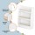 Keezi Kids 3-Tier Bookshelf with Protective Rods - White Particleboard & MDF, 59x18x80cm, Safe & Easy to Assemble