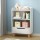 Keezi Kids 3-Tier Bookshelf with Drawer, 95cm White Storage Organiser, Smooth Finish, Easy Assembly, Non-Toxic Materials