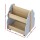 Keezi Kids Toy Box Bookshelf Organiser: MDF Solid Wood, 52x46x59cm, Lockable Wheels, Double-Sided Storage, Grey Pine