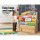 Keezi 5-Tier Kids Bookshelf Organiser, 80x30x85.5cm, Child-Safe Particle Board with Rounded Edges, Easy Assembly & Clean