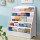 Keezi 5-Tier Kids Bookshelf in White - Stylish, Durable 12mm Particle Board, Safe Rounded Corners, Easy Assembly & Clean