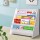 Keezi 4-Tier Kids Bookshelf - MDF Construction, Eco-Friendly, Easy Assembly, 66x28.5x63.5cm, Child-Safe Rounded Edges