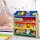 Keezi Kids Toy Box Organiser: 4-Tier Bookshelf with 12 Colourful Bins, Particle Board, 86x27x88cm - Safe Durable Storage