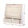 Keezi 4-Tier Kids Bookshelf & Magazine Rack with Storage Bins, Eco-Friendly MDF, 71x23x74cm, White - Child-Safe Design