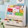 Keezi 4-Tier Kids Bookshelf & Magazine Rack with Storage Bins, Eco-Friendly MDF, 71x23x74cm, White - Child-Safe Design