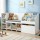 Keezi 170cm Kids Storage Unit & Bench - White, Melamine Board, 3 Toy Boxes, 3 Cubbies, 3 Shelves, Drawer, Anti-T