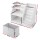 Keezi Kids Bookshelf & Storage Organiser, White – 3-in-1 Design with Sling Pouches, Shelves & Drawer, 91x39.5x80cm