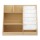 Keezi Kids Bookshelf: 3-in-1 Wood Storage Rack, White Finish, 6 Sling Pouches, 3 Shelves, 1 Drawer, 91x39