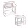 Keezi 2PCS Kids Desk and Stool Set - White, Lift-Top Storage, Inclined MDF Desk, Child-Safe, Non-Toxic Paint, 60x40x