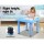 Keezi 5PCS Kids Table and Chairs Set - Adjustable, Durable HDPE Plastic, Steel Frame, EN71 Certified, Indoor/Outdoor Use