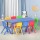 Keezi 9PCS Kids Activity Table and Chairs Set - HDPE Plastic, Adjustable Feet, Stackable, EN71 Certified, 100kg Capacity
