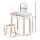 Keezi Kids Vanity Set: White MDF & Rubberwood Dressing Table with Mirror, Drawer, and Chair - Safe, Durable Design