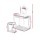 Keezi Kids White Vanity Set: Princess Dressing Table & Stool, Heart Motif, Faux Mirror, MDF, 20kg Capacity, Safe Design