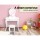 Keezi Kids White Vanity Set: Princess Dressing Table & Stool, Heart Motif, Faux Mirror, MDF, 20kg Capacity, Safe Design