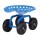 Gardeon Garden Seat 360° Swivel, Adjustable Height, Heavy Duty Steel Frame, 150kg Capacity, All-Terrain Wheels, Blue