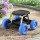 Gardeon Garden Cart Seat with Wheels, 200kg Capacity, Steel Frame, Tool Tray, All-Terrain, Blue/Black for Yard & Garage