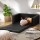 Keezi 2-Seater Kids Flip Open Sofa Bed, PU Leather Black, Sturdy Timber Frame, Soft Padding, Ages 3+