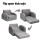 Keezi Kids 2-Seater Sofa: Flip Open Couch Lounger, Timber Structure, High-Density Foam, Removable Cover, Grey, 3+ Years