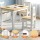 Keezi 2-in-1 Kids Table Set: White/Natural MDF, Includes Storage Bench & 2 Chairs, Ideal for Play, Craft & Learning