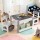 Keezi 4-in-1 Kids Wooden Activity Table Set with Storage, Reversible Blackboard/Whiteboard, 2 Grey Ergonomic Chairs