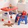 Vibrant Keezi Kids Table & Chair Set - Durable HDPE, Orange/Yellow, Ergonomic Design, 40kg Capacity, Easy Clean Surface