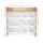Keezi Kids Wooden Toy Box Organiser - 9 Bins, 4-Tier Bookshelf, Anti-Tip, Rounded Edges, 73x85x38cm, White